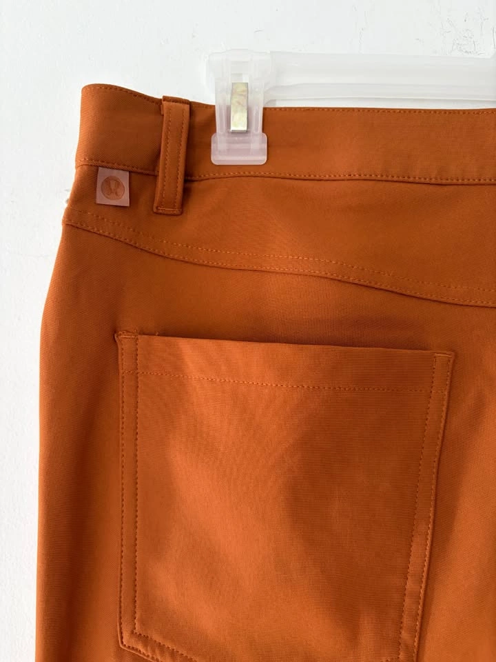 Lululemon ABC Slim Fit Performance Stretch Warpstreme Mens Orang - photo 5