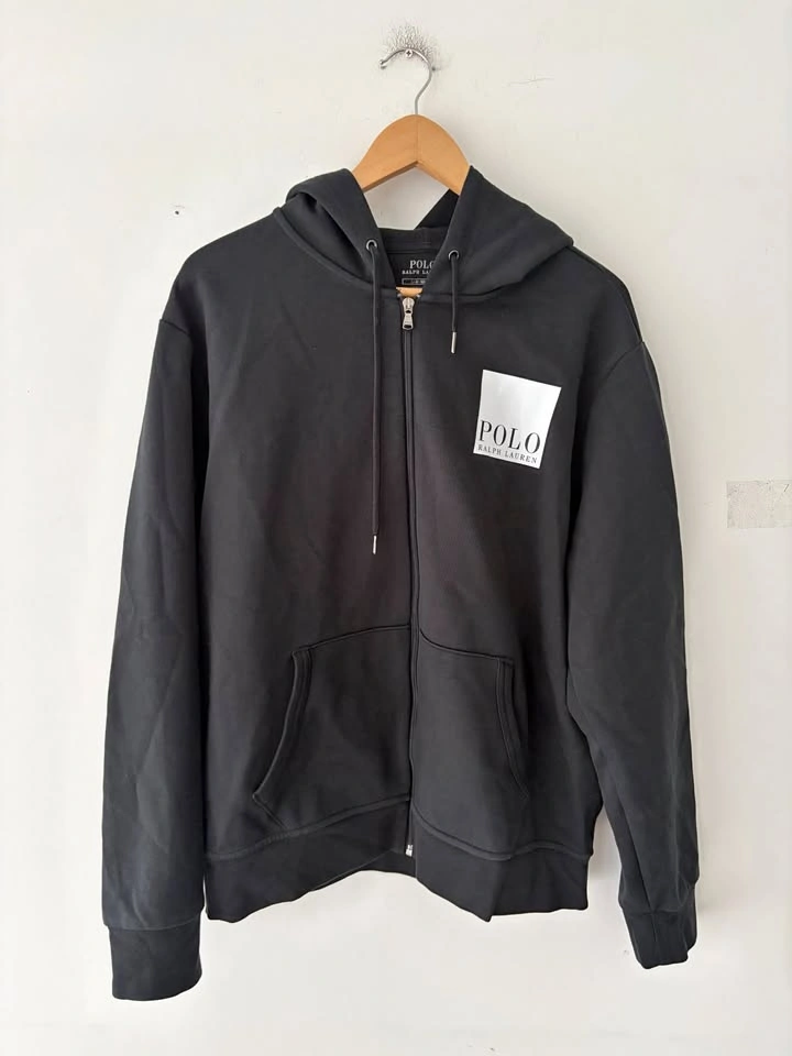 Polo Ralph Lauren Double-Knit Full Zip Hoodie Size L