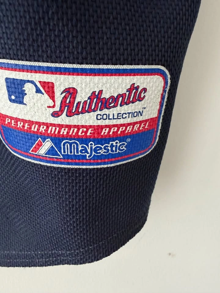 Majestic MLB New York Yankees Blue Navy Jersey Stitched L - photo 4