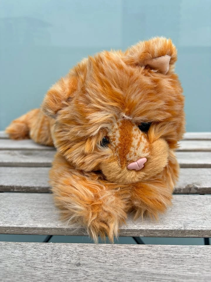 Russ Berrie Abby Ginger Tabby Plush Cat RARE HTF