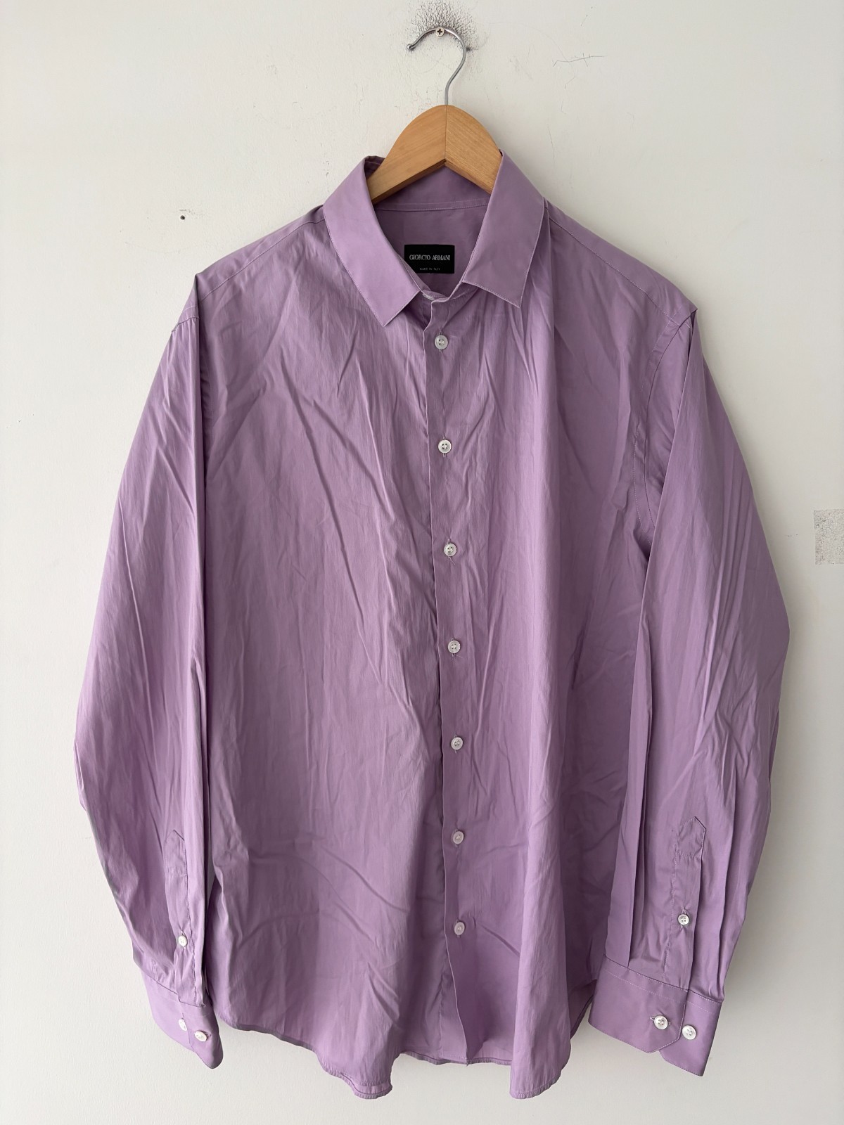 Giorgio Armani Mens Button Up Dress Shirt Size 16.5