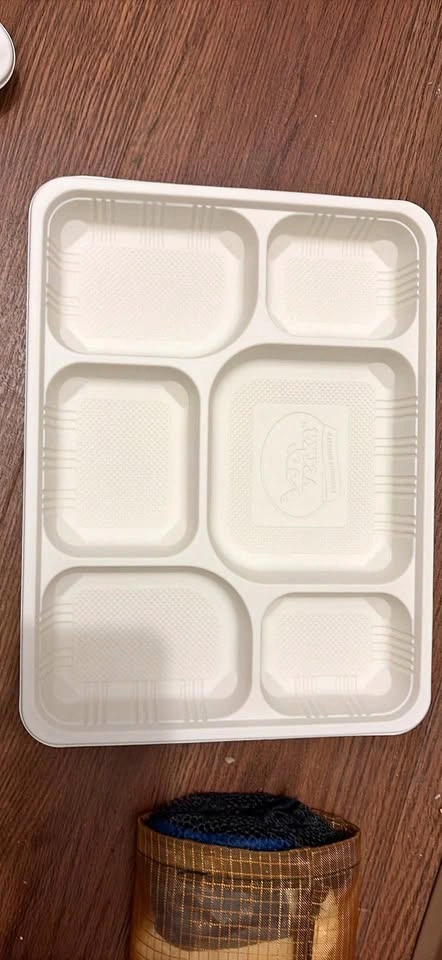 Verka 6-Compartment Plastic Serving Tray