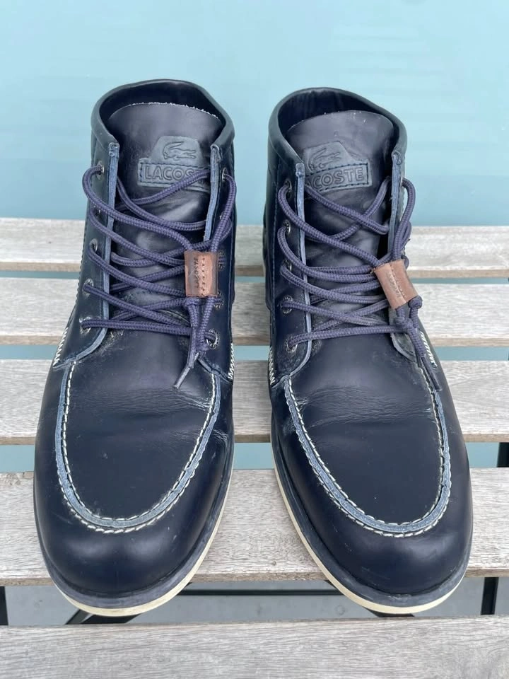 Lacoste Leather Ankle Men's Boots Shoes Size 9.5 - photo 4