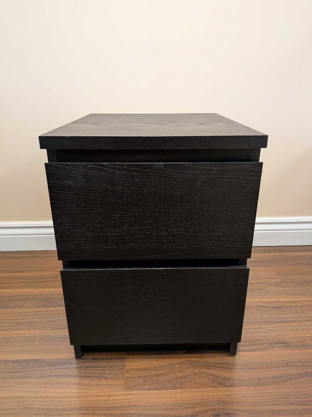IKEA Malm Nightstand black-brown