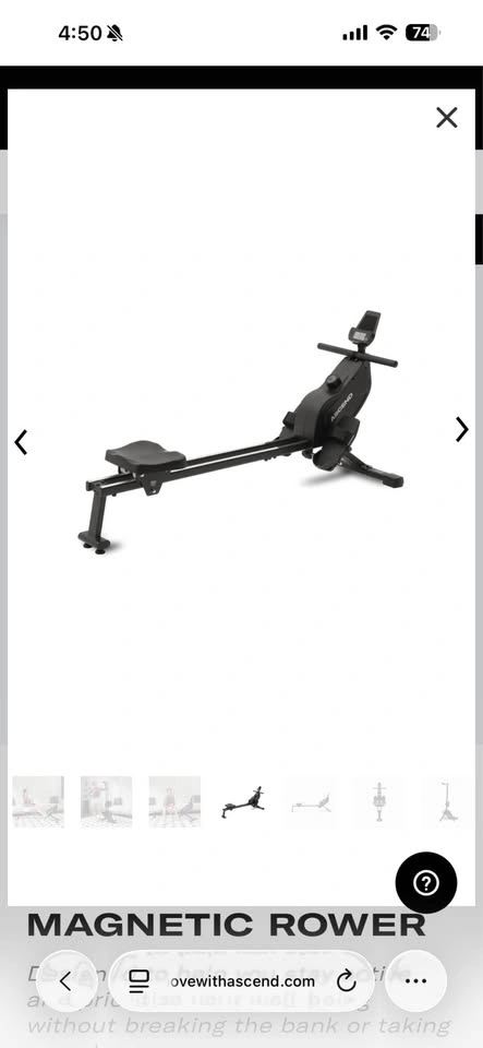 Ascend R -110 Compact Rowing Machine - photo 3