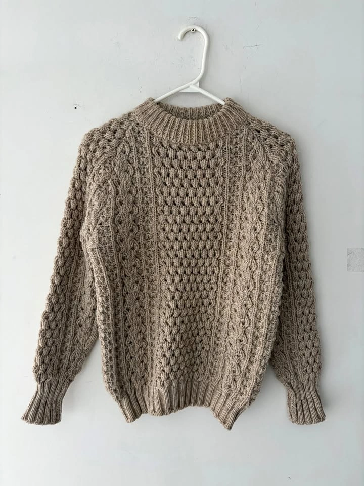 Vintage Glen Columb Kille Women's Wool Fisherman Sweater M