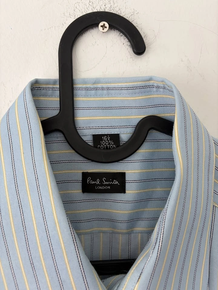 Paul Smith Long Sleeve 100% Cotton Striped Shirt Size 16.5 - photo 3