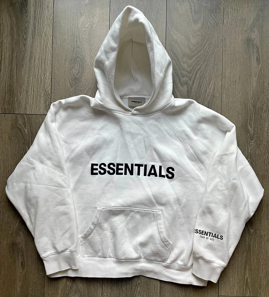 Essentials Fear of God Hoodie White SS20 Size M