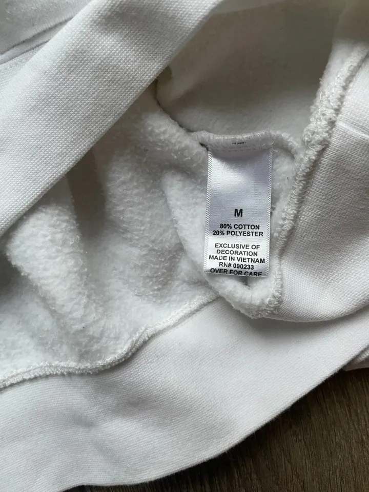 Essentials Fear of God Hoodie White SS20 Size M - photo 3