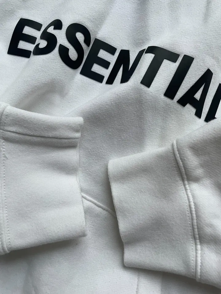 Essentials Fear of God Hoodie White SS20 Size M - photo 4