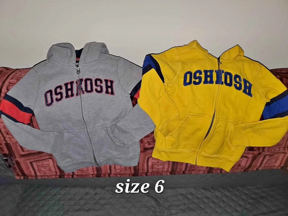 2 Oshkosh Hoodies Size 6