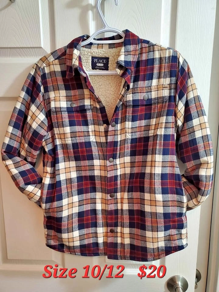 Boys Shacket Size 10/12