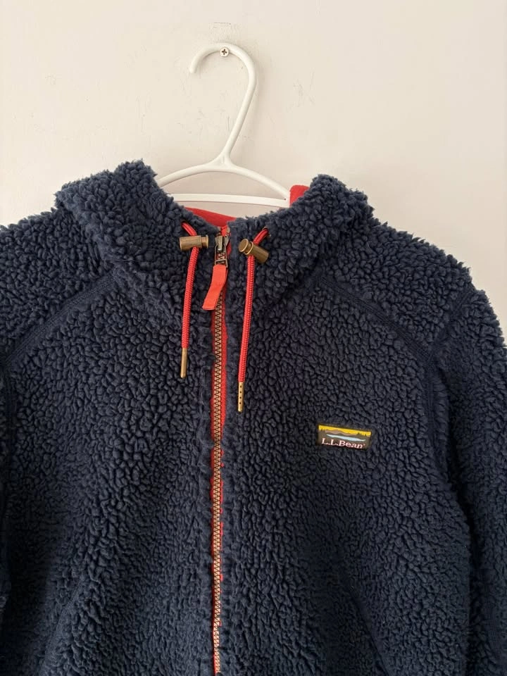 L.L. Bean Women's Mountain Pile Fleece Coat Jacket Size M - photo 3