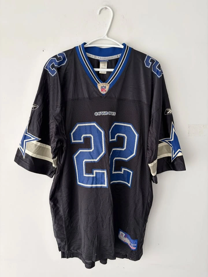 Vintage Reebok Emmitt Smith Black Dallas Cowboys Jersey XL - photo 2