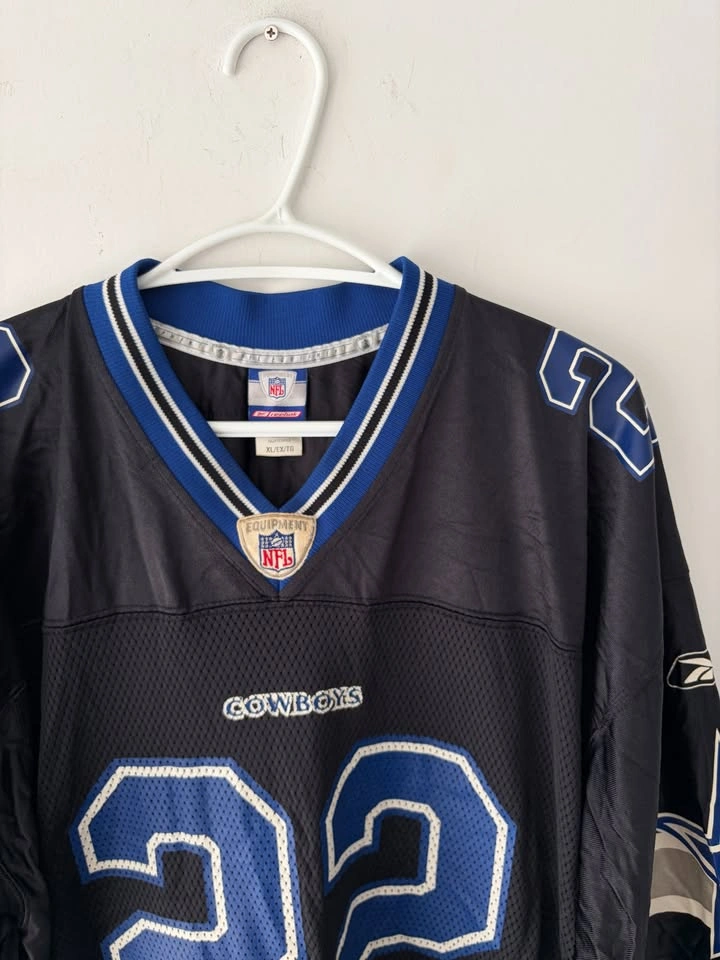 Vintage Reebok Emmitt Smith Black Dallas Cowboys Jersey XL - photo 3