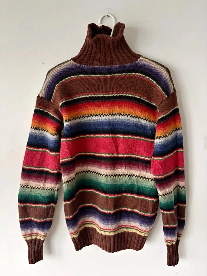 Vintage Ralph Lauren Country Women's Knit Wool Turtleneck Sweate