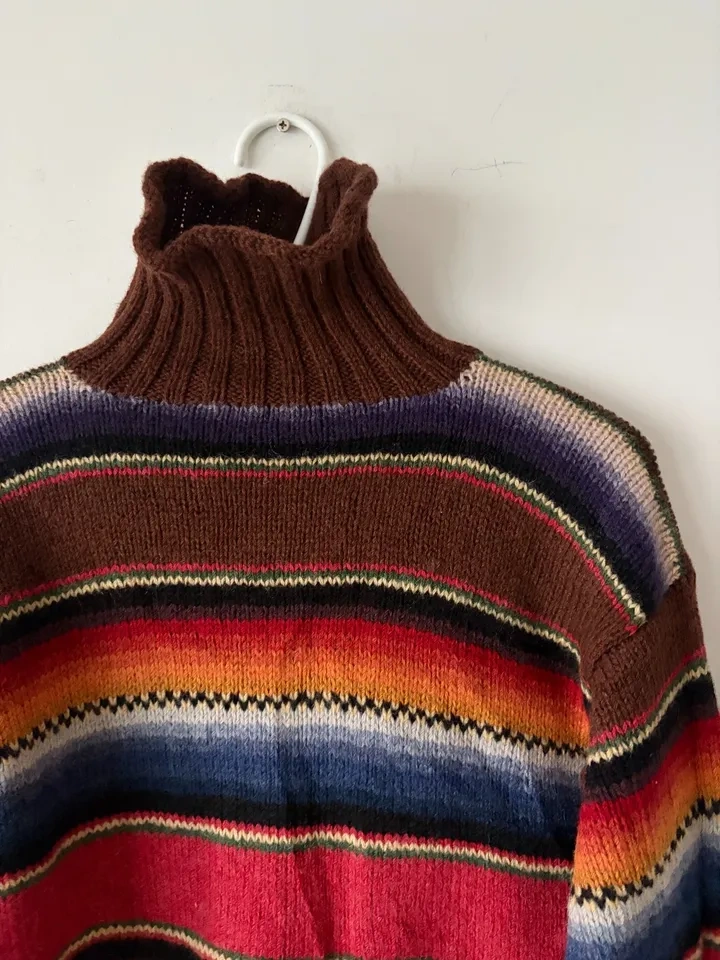 Vintage Ralph Lauren Country Women's Knit Wool Turtleneck Sweate - photo 2