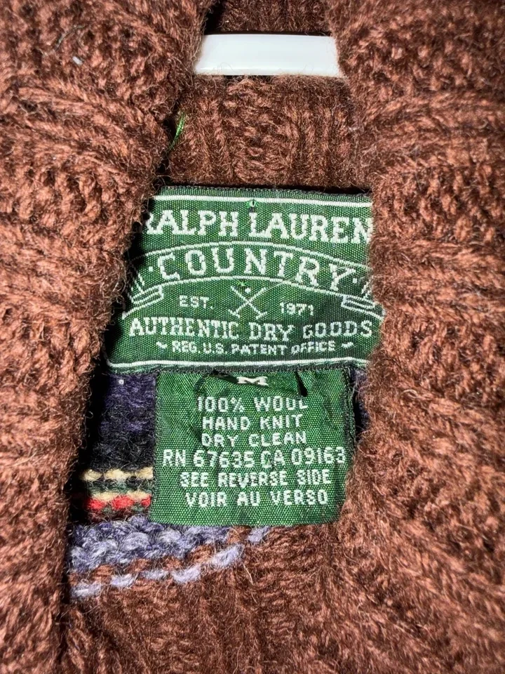Vintage Ralph Lauren Country Women's Knit Wool Turtleneck Sweate - photo 3