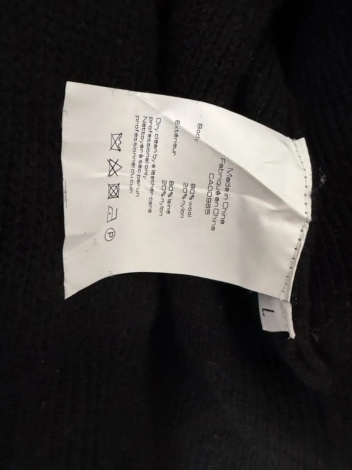 Alexander Wang Crystal Necklace Cropped Wool Cardigan L - photo 4