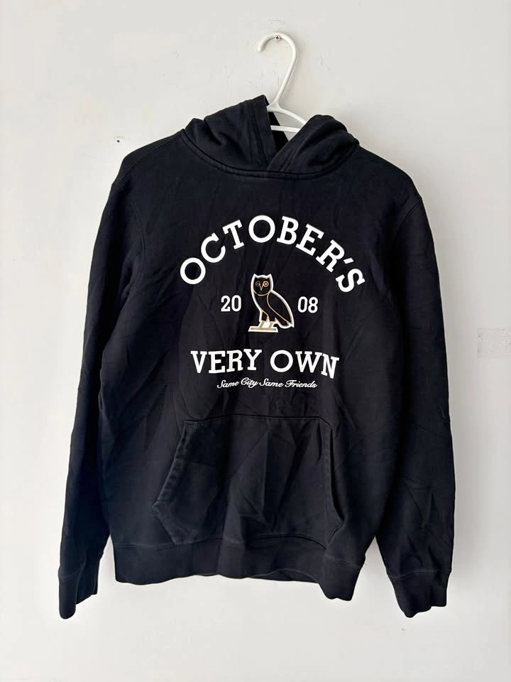 OVO October's Very Own Collegiate Black Hoodie Size S