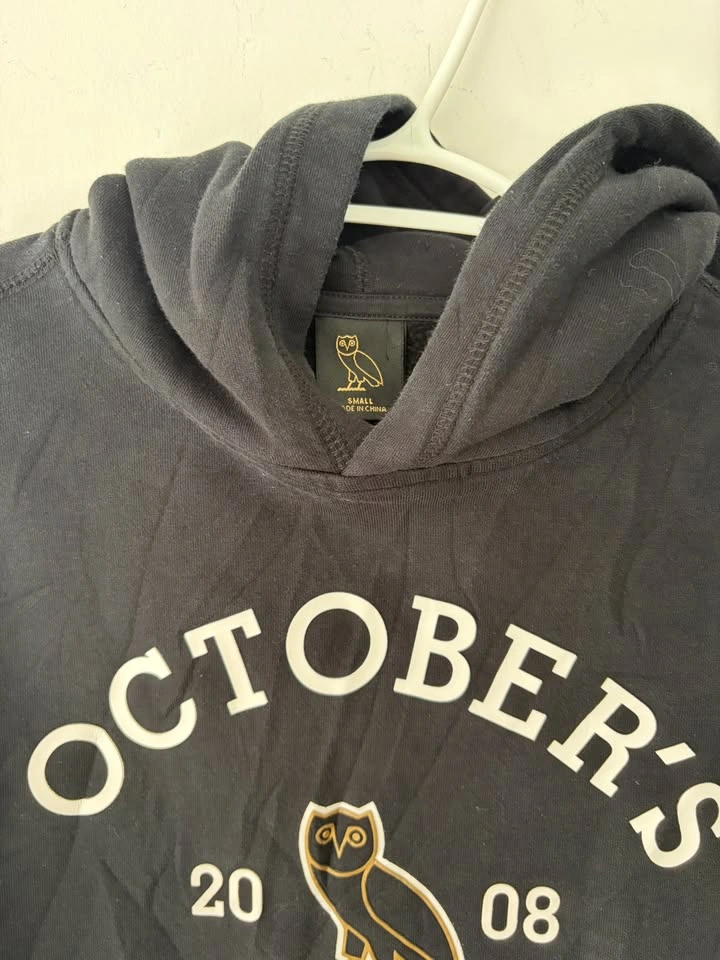 OVO October's Very Own Collegiate Black Hoodie Size S - photo 3