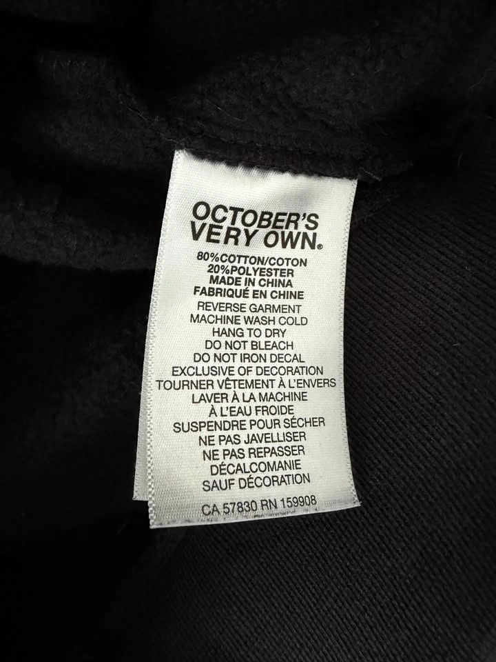 OVO October's Very Own Collegiate Black Hoodie Size S - photo 4