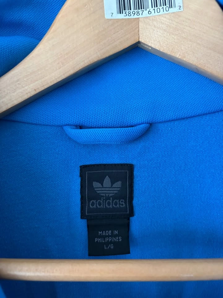 Vintage Adidas Blue Trefoil Track Jacket Size L - photo 4