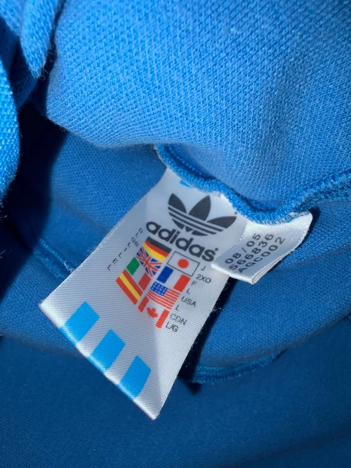 Vintage Adidas Blue Trefoil Track Jacket Size L - photo 5
