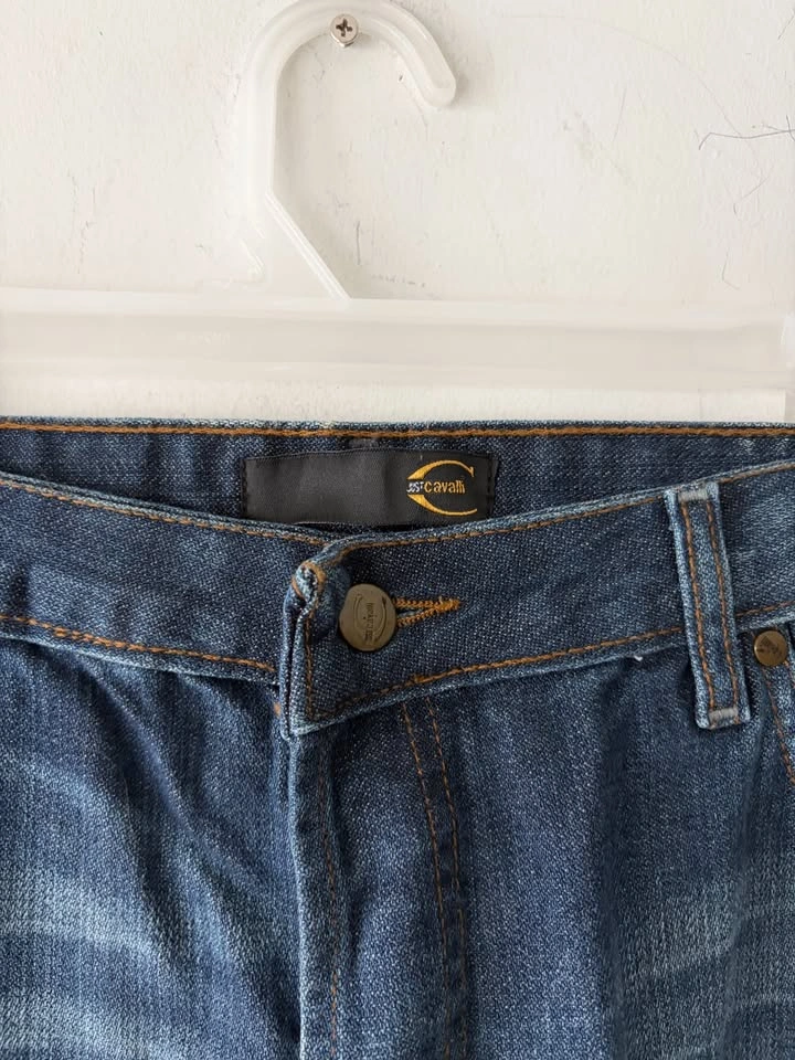 Just Cavalli Ittierre Mens Button Fly Denim Blue Jeans Size 36 N - photo 3