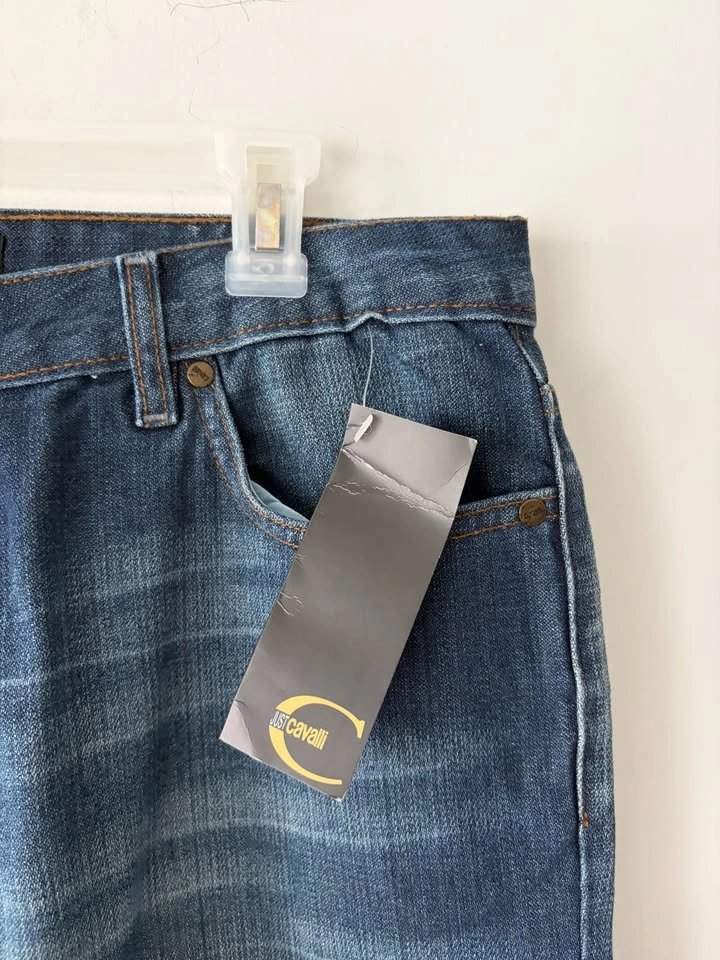 Just Cavalli Ittierre Mens Button Fly Denim Blue Jeans Size 36 N - photo 4