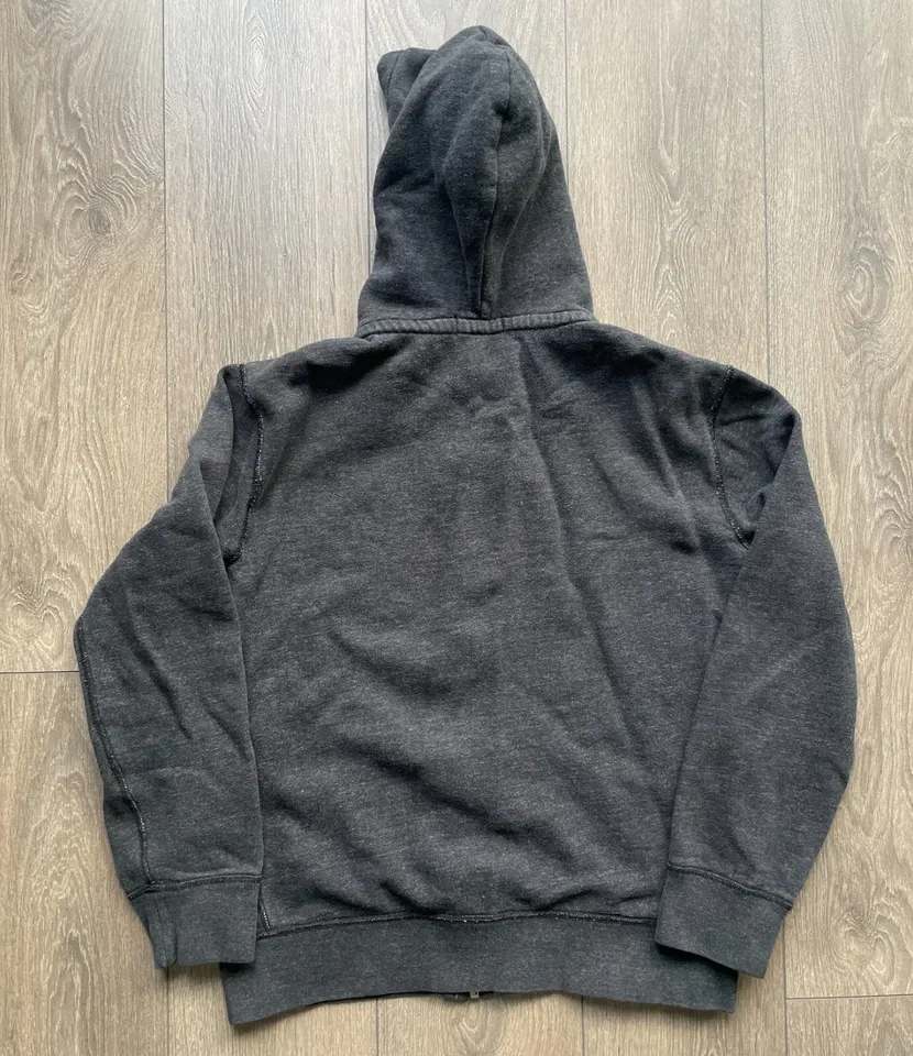 Vintage Polo Ralph Lauren Zip Up Gray Hoodie Size L - photo 3