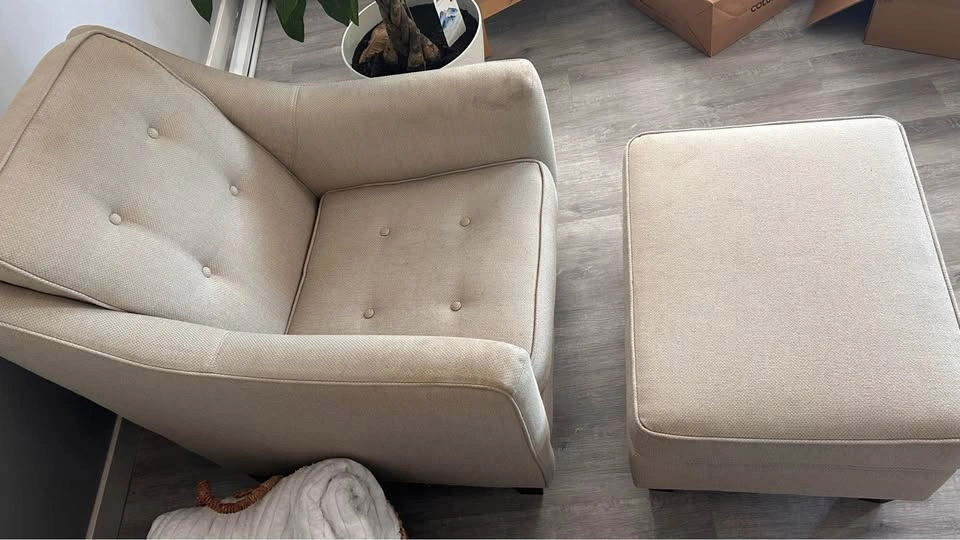 Arm chair with Ottman - photo 3