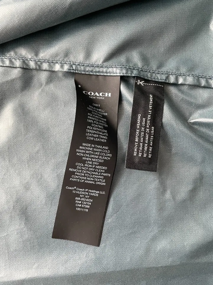 Coach Packable Mens Lightweight Jacket Size M - photo 2