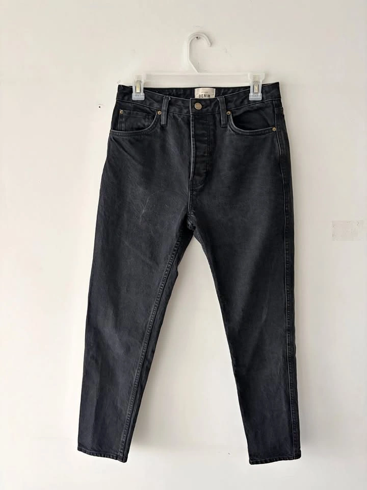 Sezane Brut Sexy Black Denim Jeans Size 30