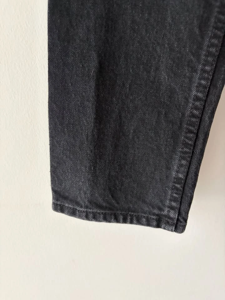 Sezane Brut Sexy Black Denim Jeans Size 30 - photo 3