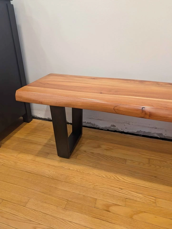 Wazo Solid Acacia Wood Live Edge Bench - photo 3