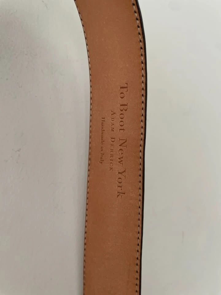 To Boot New York Adam Derrick Leather Belt Brown Size 36 - photo 5