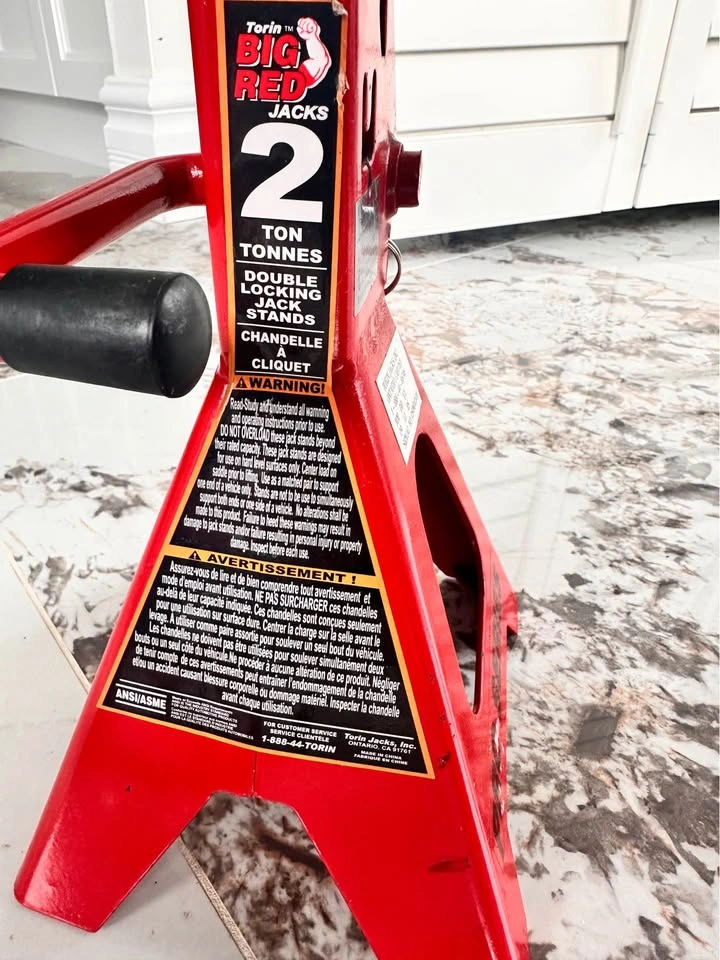 Torin Big Red 2-Ton Jack Stands (Pair) - Like New - photo 5