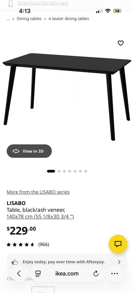 IKEA LISABO DINING TABLE - photo 3