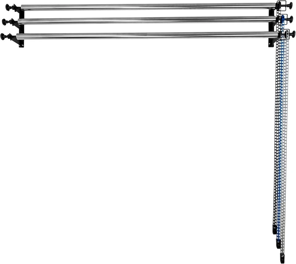 Photography Backdrop Roller Support System – 3 Rollers, 120" Sta