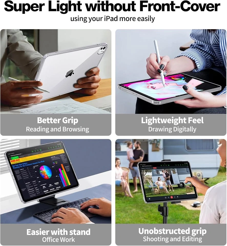 iPad Pro 13" M4/M5 Clear Case - Slim, Drop Tested - photo 5