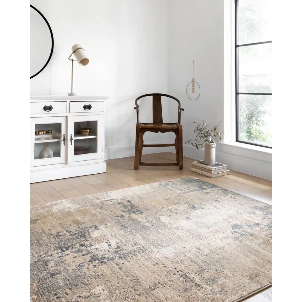 Brand New LOLOI Abstract Area Rug 6'7" x 9'2" Ivory/Beige/Grey - photo 2