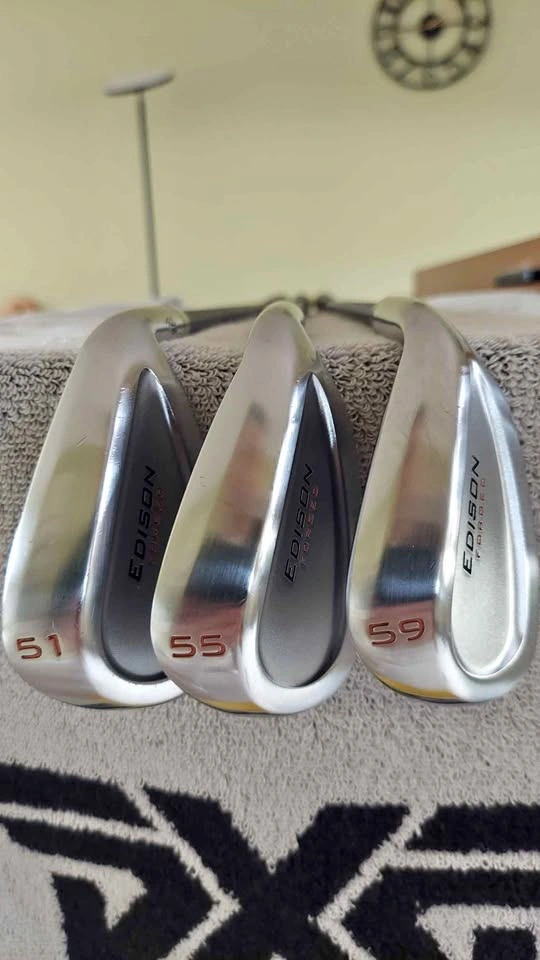 Edison Forged 3 Wedge Set (51, 55, 59 Degrees) w Tour Sensation