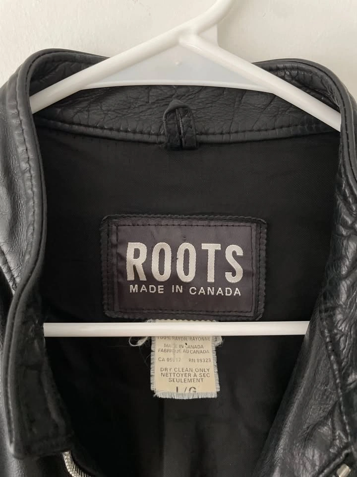 Vintage Roots Black Leather Men's Jacket Size L - photo 3