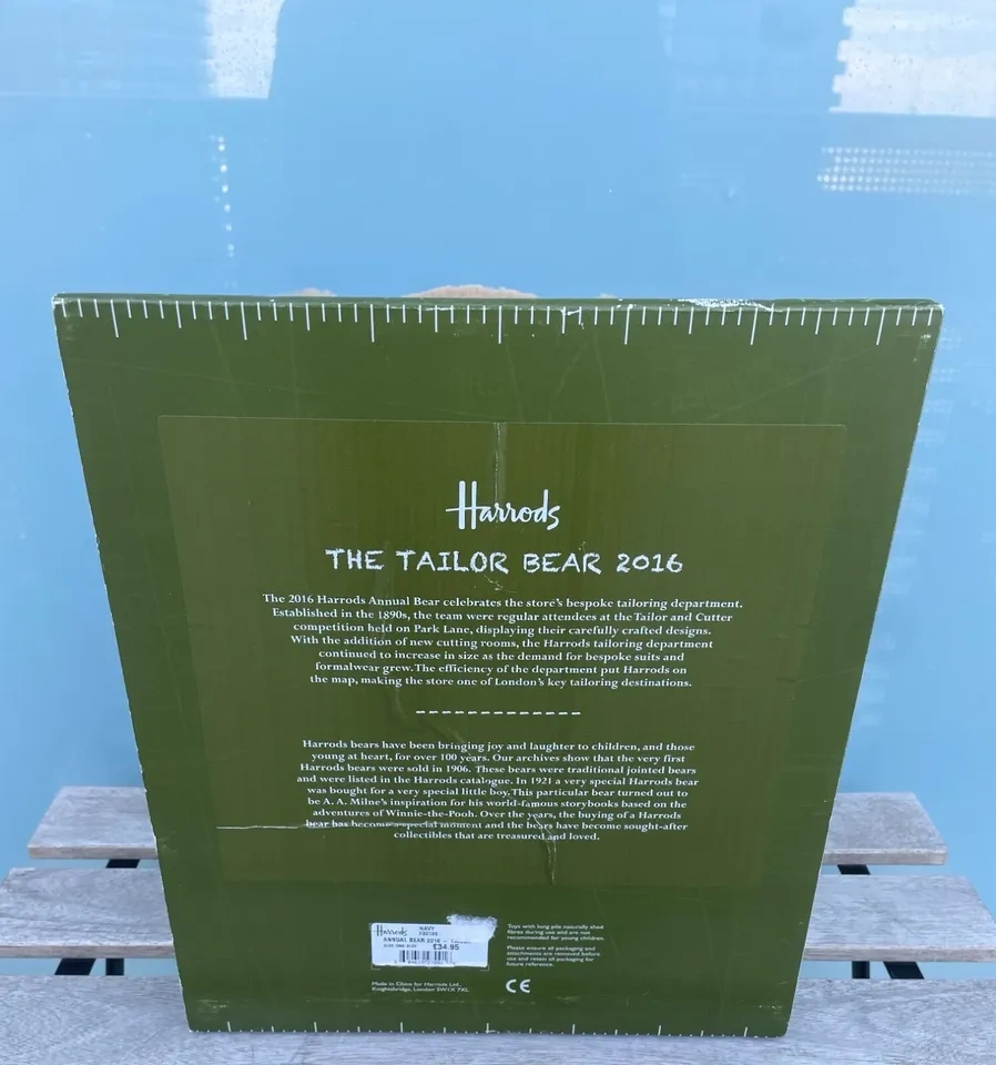 2016 Harrods The Annual Bear THE TAILOR Collectable Plush Teddy - photo 4