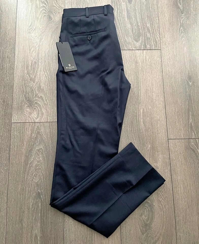 MASSIMO DUTTI Extrafine Wool Trousers Men's US 31 NEW
