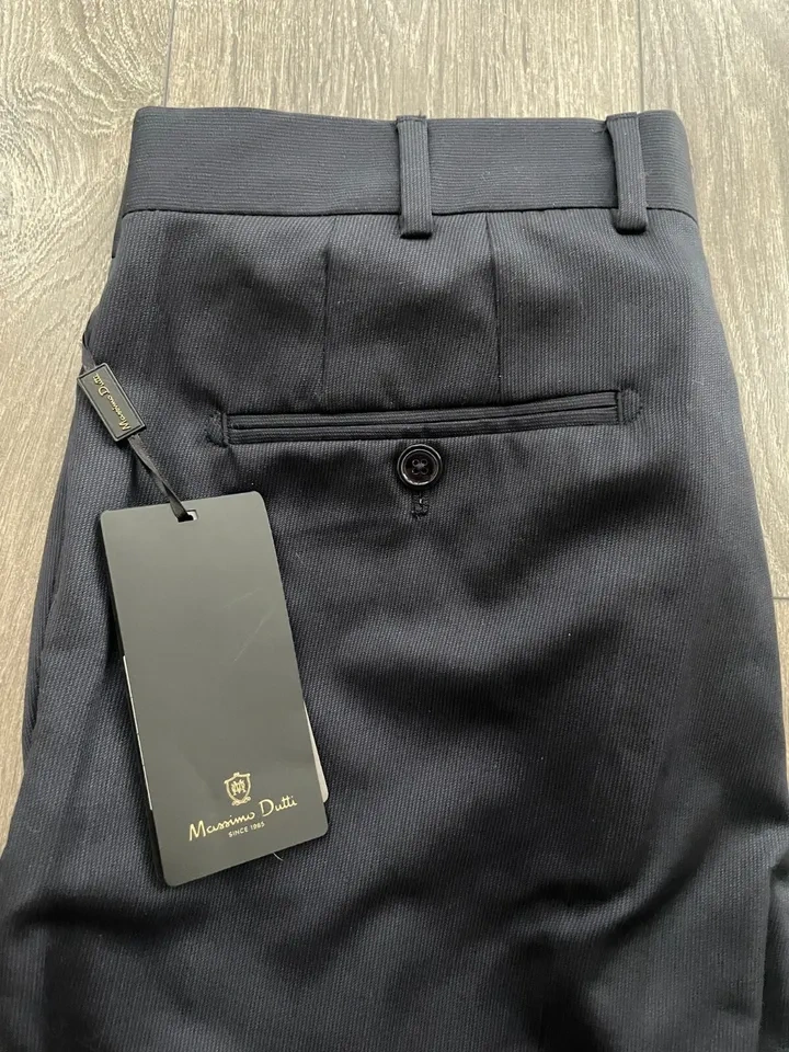 MASSIMO DUTTI Extrafine Wool Trousers Men's US 31 NEW - photo 2