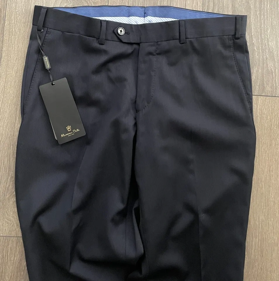 MASSIMO DUTTI Extrafine Wool Trousers Men's US 31 NEW - photo 4