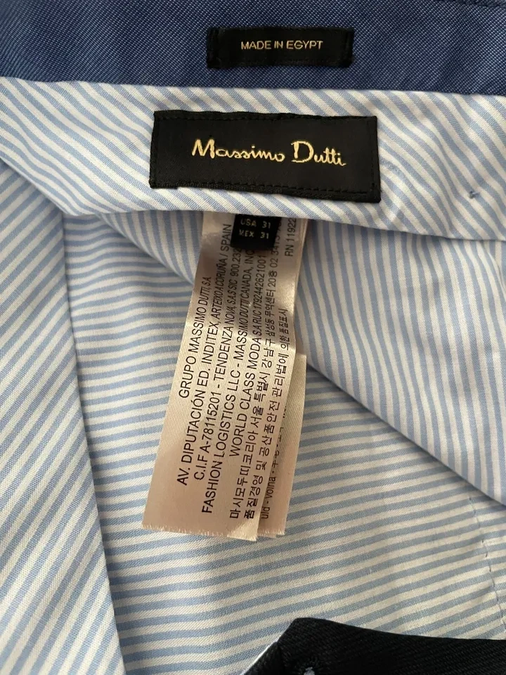 MASSIMO DUTTI Extrafine Wool Trousers Men's US 31 NEW - photo 5
