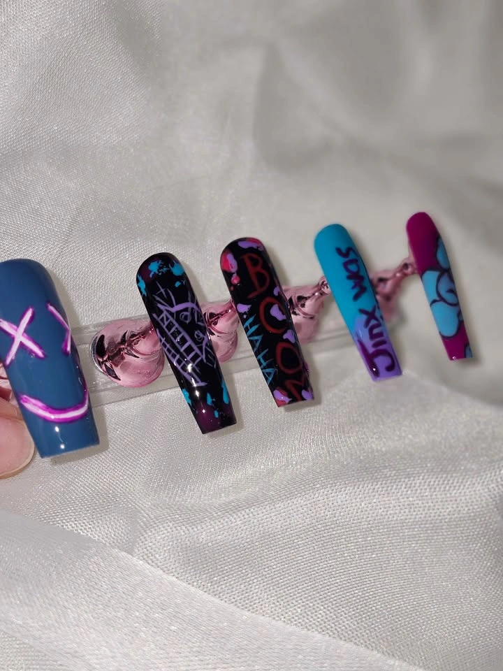 Jinx (Arcane) Press Ons Nail Set - photo 3